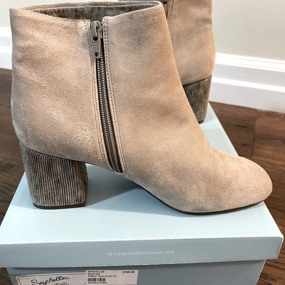 Seychelles Audition taupe suede
